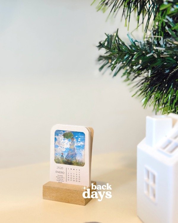 Producto - Calendario mini con soporte en mdf