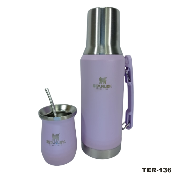 Producto - COMBO REPLICA MATE SYSTEM ST TERMO 1.200 ml. + MATE 236 ml. GRABADO