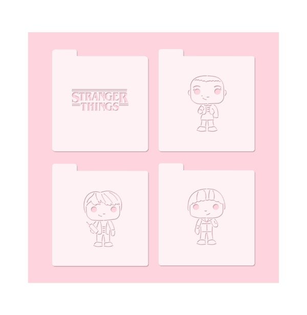 Producto - Stencil Set X4 Stranger Things 1 -ei