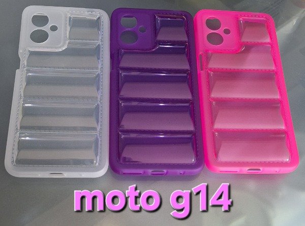 Producto - Fundas puffer silicona. Moto g14