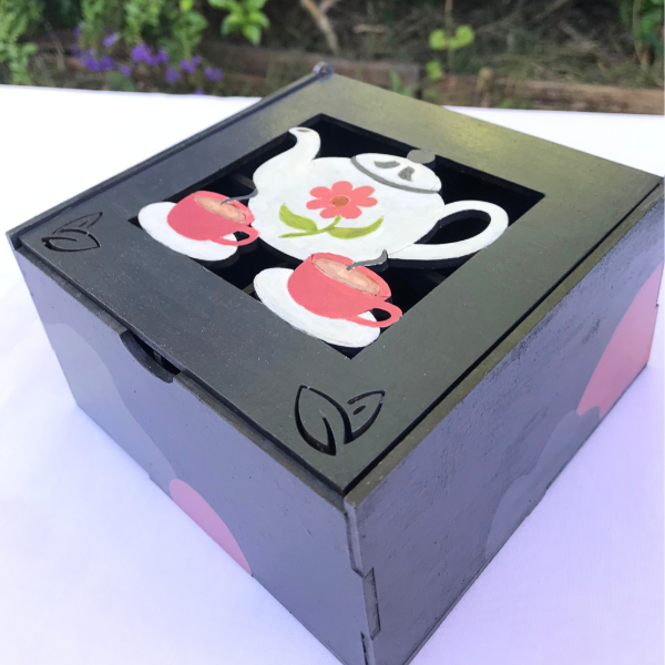 Producto - Caja de té (cuatro divisiones)