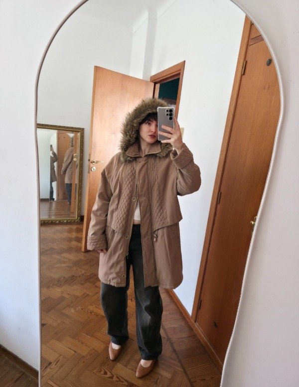 Campera peluchín marrón — imagen 5