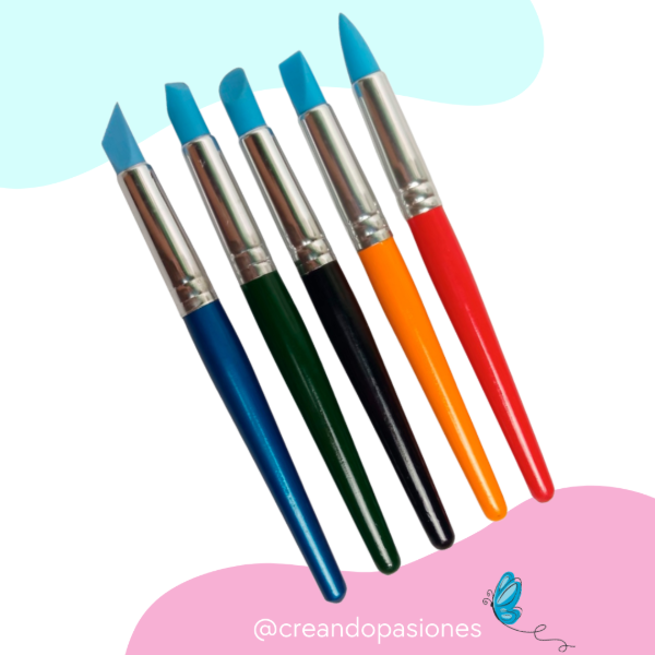 Producto - Set de pinceles de goma XG, x5 u