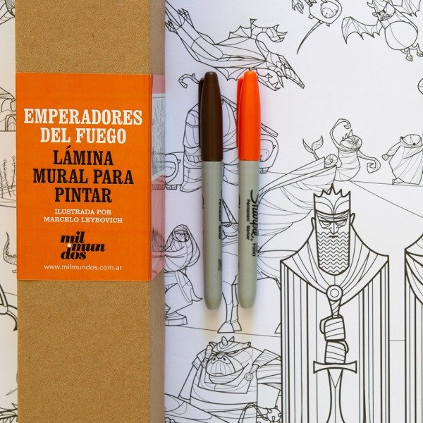Producto - Lamina Mural  Emperadores de Fuego