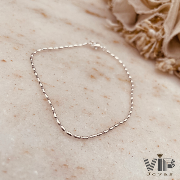 Producto - Pulsera Arrocito Acero Blanco