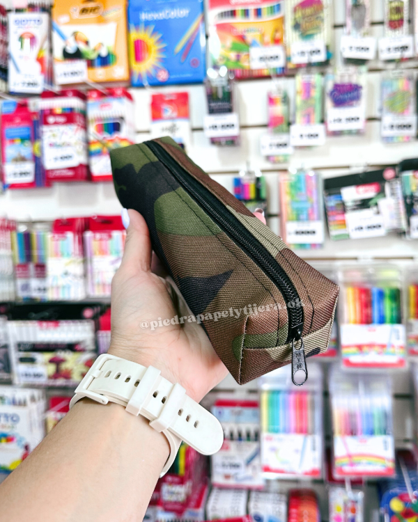 Producto - Cartuchera tubo mediano camuflado