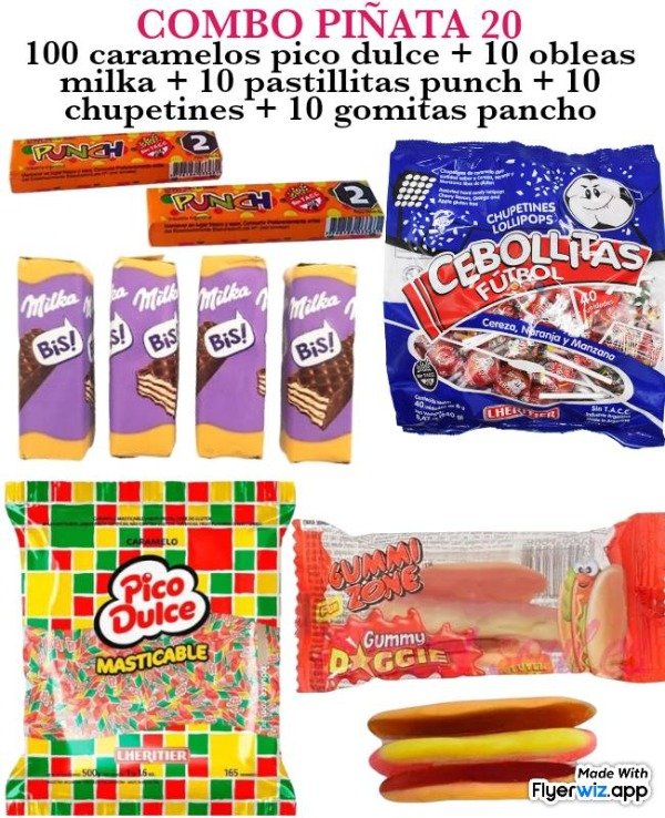 Producto - Combo piñata 20