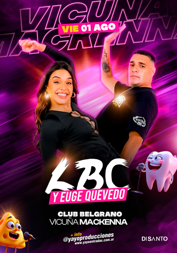 Producto - LBC y EUGE QUEVEDO en MACKENNA (01/08/25)