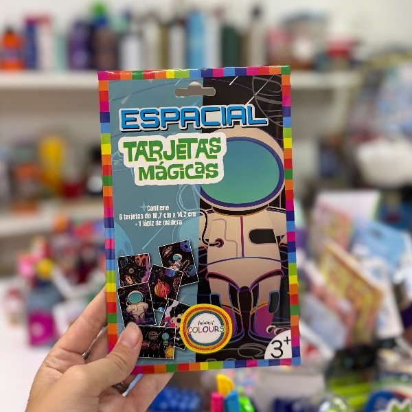 Producto - Papel Mágico ESPACIAL x6 Tarjetas 10x15cm + 1 Lápiz 7170
