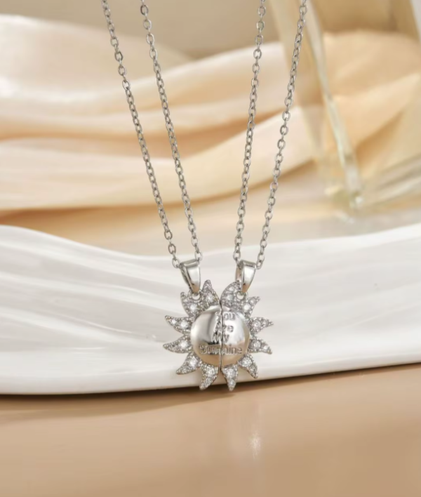 Producto - Collar doble p/compartir tu eres mi sol con iman