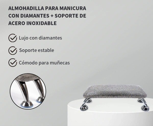 Producto - Apoya manos con strass cherimoya