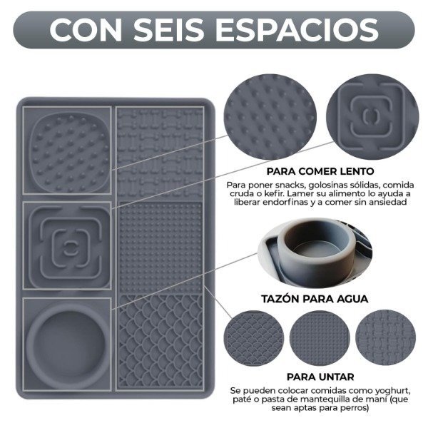 Producto - Comedero lento silicona con ventosa grande - 1