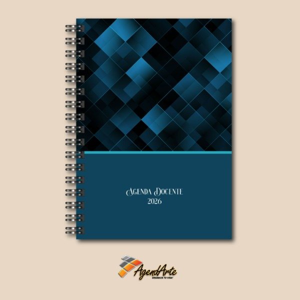 Producto - Agenda Docente 2 Cursos - Tapa dura A5 - Diseño 8