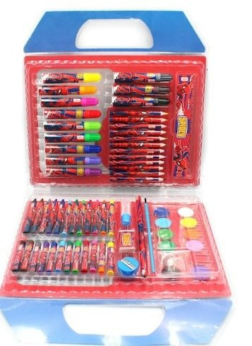 Producto - SET PARA PINTAR Y JUGAR SPIDERMAN 66PCS