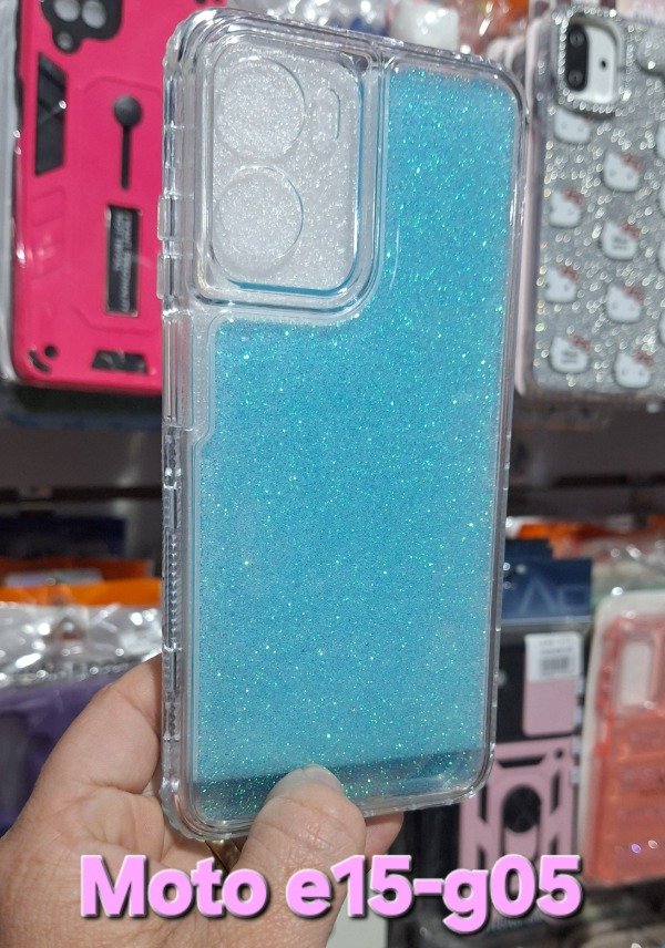 Producto - Fundas brillo 360. Moto e15-g05