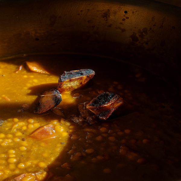 Producto - Guiso de lentejas con costillar ahumado