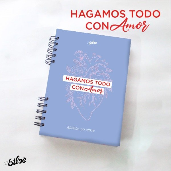 Producto - Agenda Docente Perpetua "Hagamos todo con Amor" - Tapa Dura