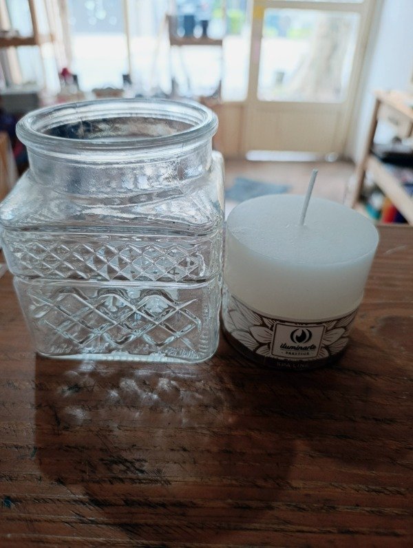 Producto - Fanal Vidrio + vela