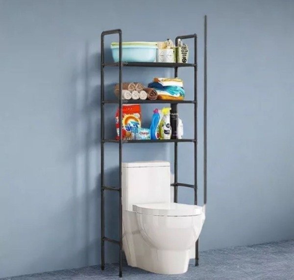 Producto - ESTANTE ORGANIZADOR DE BAÑO SOBRE INODORO 3 PISOS HIERRO MC2035
