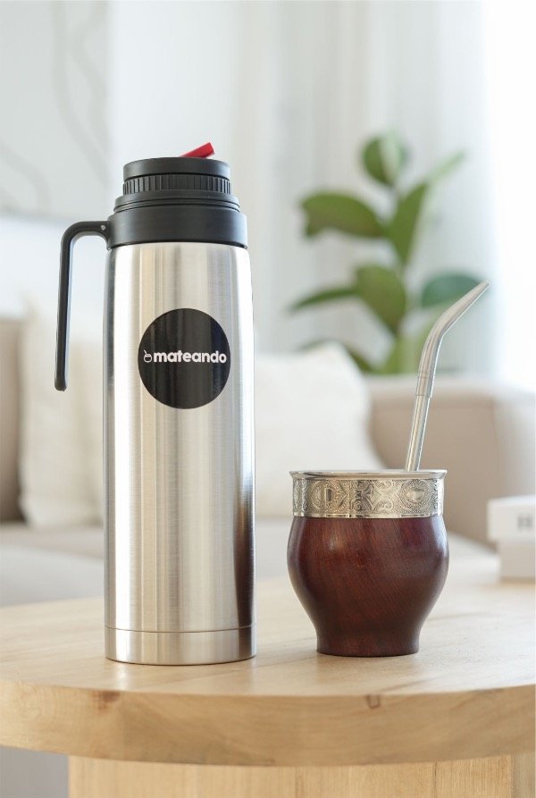 Producto - SET ENCERADO: IMPERIAL ENCERADO + TERMO MEDIA MANIJA + BOMBILLA