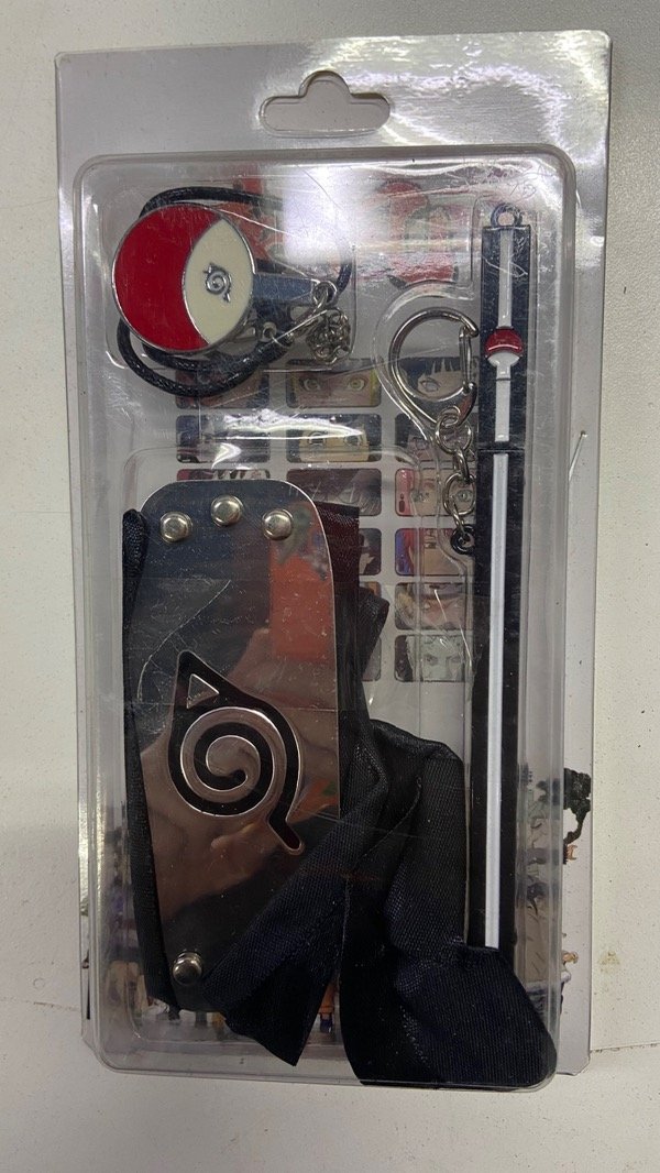 Producto - Blister Accesorios Naruto x3 (vincha - collar - llavero)