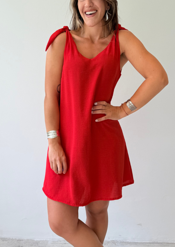 Producto - Vestido PEONIA - Rojo