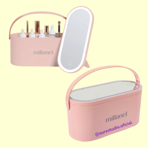 Producto - MAKE UP BOX CON ESPEJO Y LUZ LED