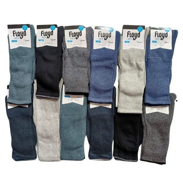 Producto - Media Caña Hombre Puño Suave Algodon x12 Pares Floyd Art.1408
