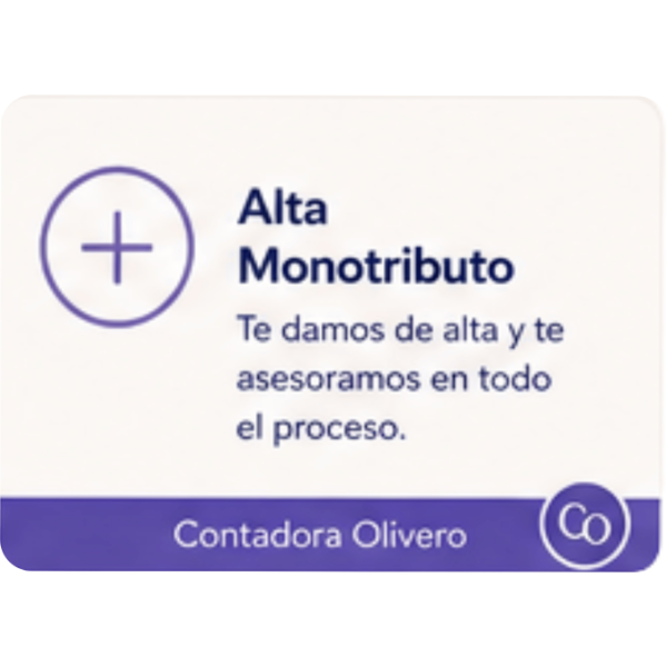 Producto - ALTA MONOTRIBUTO