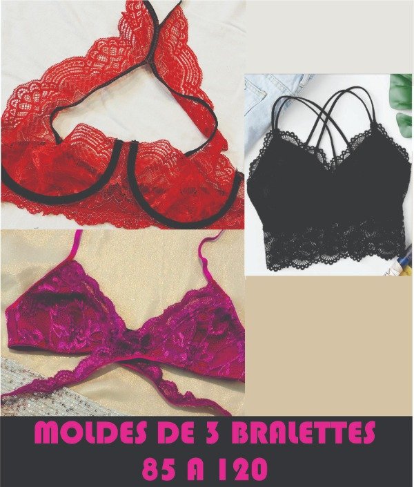 Producto - MOLDES DE 3 BRALETTES PARA TU EMPRENDIMIENTO