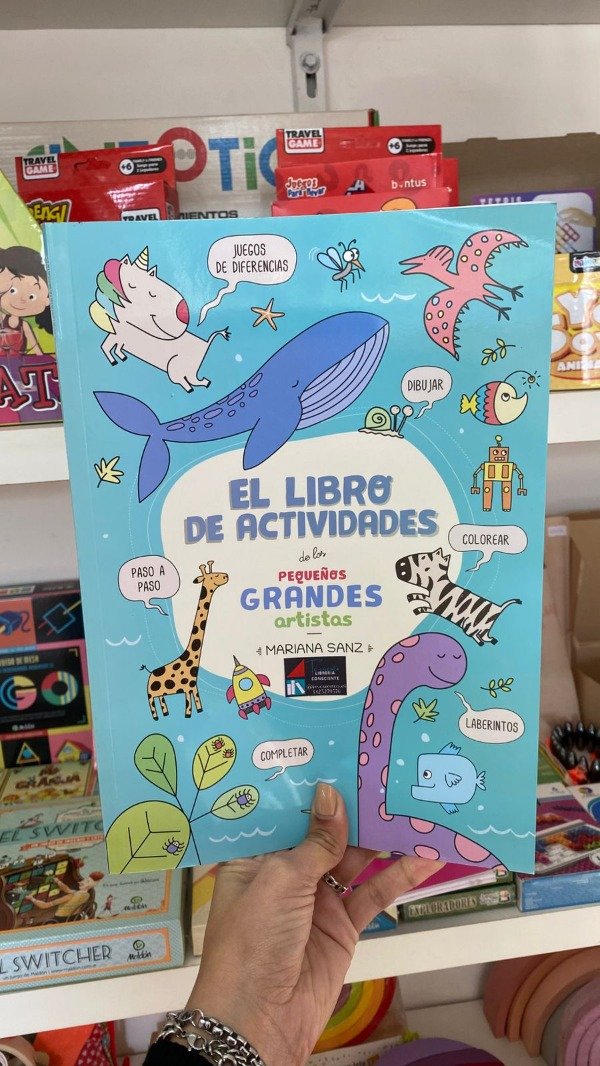 Producto - Libro "El libro de actividades de los pequeños grandes artista" de Mariana Sanz