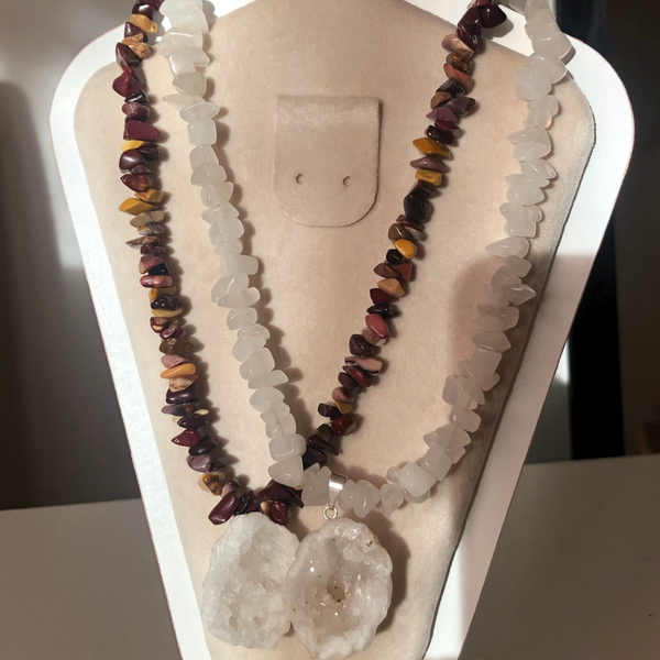 Producto - Collar Amuleto calcedonia