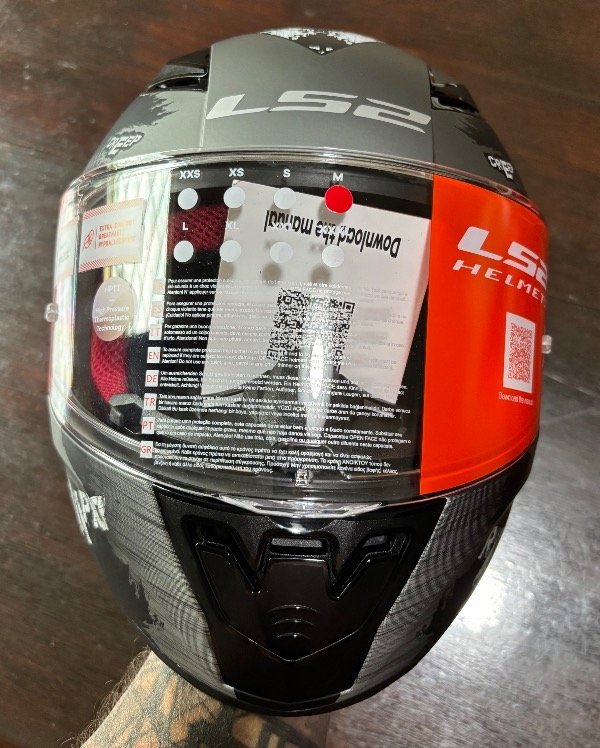 Producto - CASCO LS2 353 RAPID CIRCLE BLACK MATE NARANJA - 8