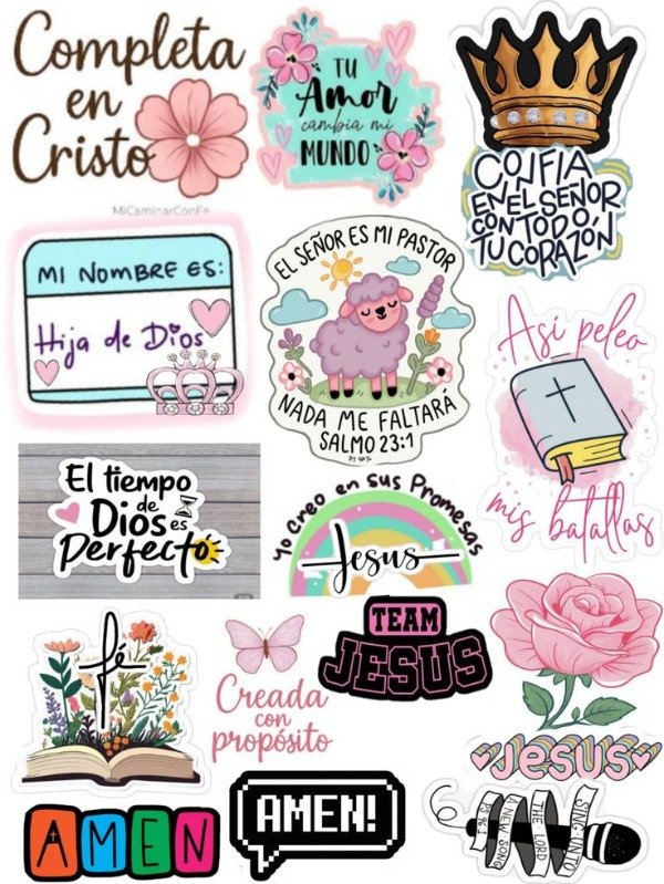 Producto - Stickers a prueba de agua sublimados 5/7 cm