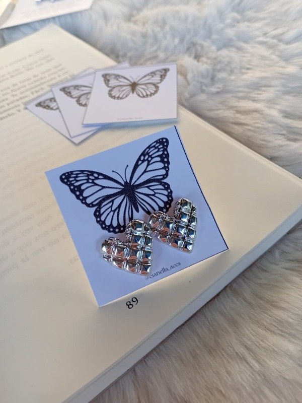 Producto - Aros corazón con textura