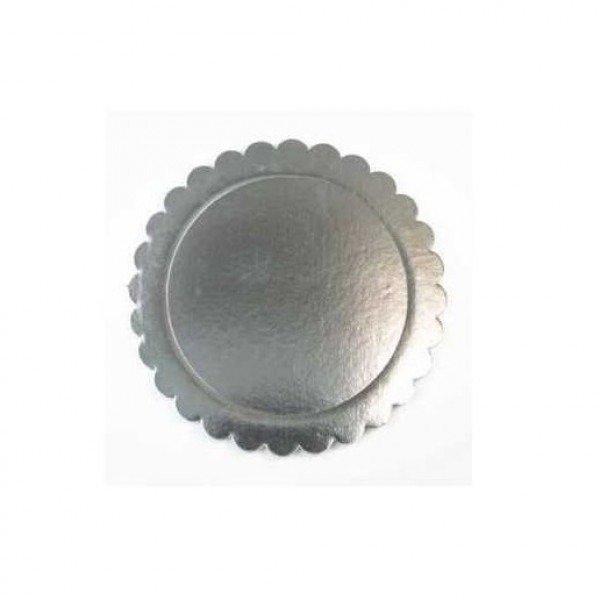 Producto - plato laminado flor plateado varias medidas