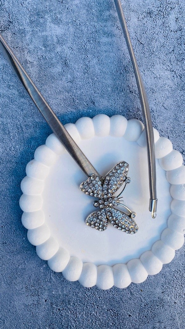 Producto - CINTURON METÁLICO MARIPOSA STRAS