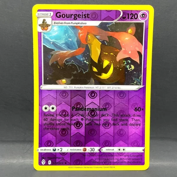 Producto - 2021 POKEMON EVOLVING SKIES GOURGEIST 077/203 REVERSE HOLO (RARE)