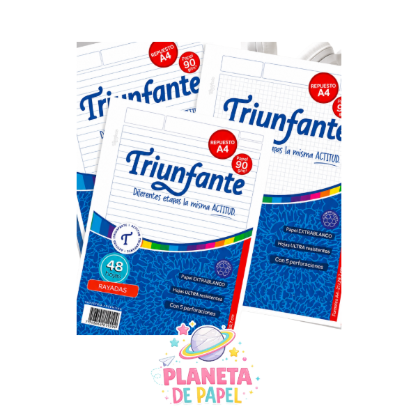 Producto - REPUESTO A4 TRIUNFANTE x48h.