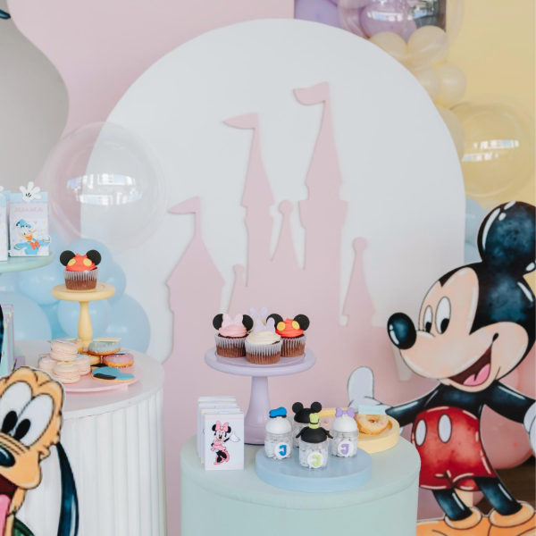 Producto - Panel Castillo con Castillo de Disney Rosa