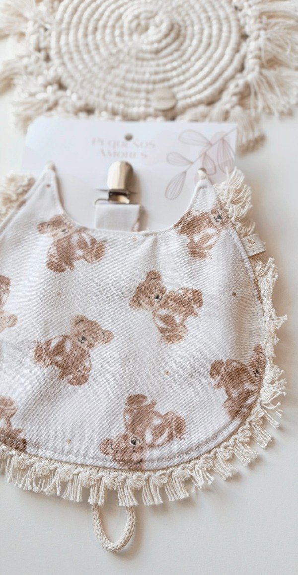 Producto - Babero + portachupete Oso