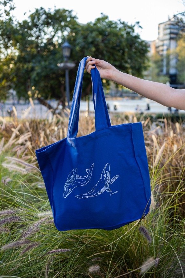 Producto - Bolso XL Ballenas (Azul francia)