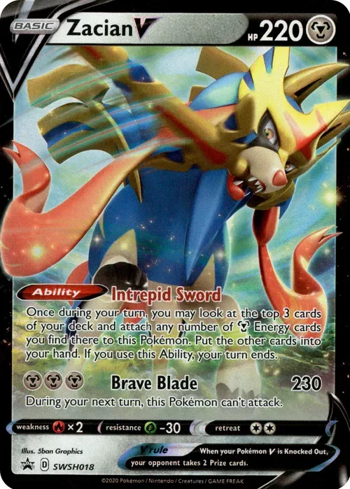 Producto - Zacian V - SWSH018 - Sword and Shield Promo