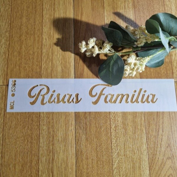 Producto - St 5366 de 25x5cm Stencil Risas Familia