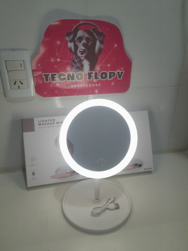 Producto - Espejo led redondo recargable