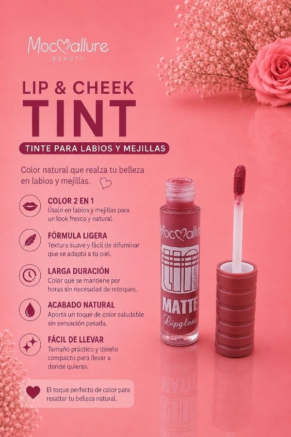 Producto - TINTE PARA LABIOS Y MEJILLAS - MATTE