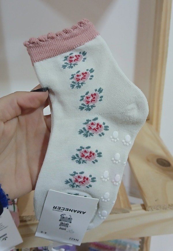 Producto - Medias infantiles Rosas Talles 4 a 8 años