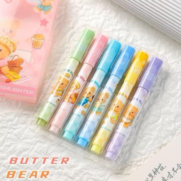 Producto - Resaltadores x6 Pasteles Kawaii