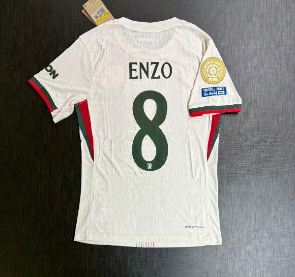 Producto - Camiseta Chelsea Blanca MATCH Mundial de Clubes 2025 Enzo Fernandez IMPORTADA