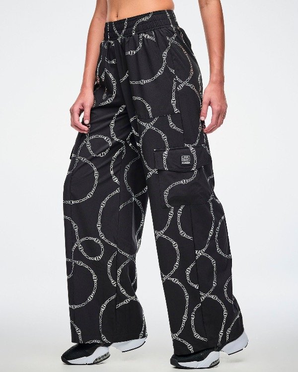 Producto - Dale-Z Woven Cargo Pants - Black/Silver